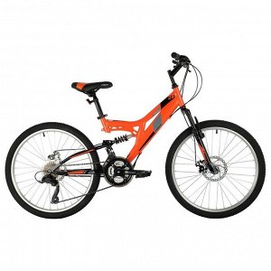 Велосипед 24" Foxx Freelander, цвет оранжевый, размер 14"