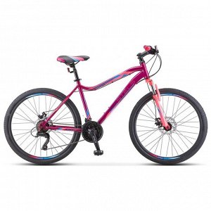 Велосипед 26" Stels Miss-5000 MD, V020, цвет фиолетовый/розовый, размер 18"
