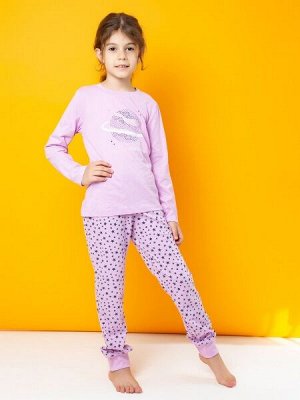 Пижама: Джемпер, брюки "Планеты" для девочки (2931271)
