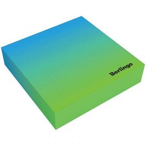 Бумага для записей 8,5*8,5*2 Berlingo "Radiance", голубой/зеленый, 200л.