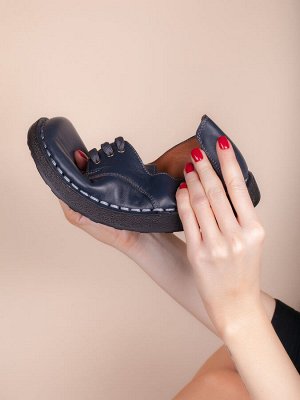 Топсайдеры/ Женские мега комфортые туфли из натуральной кожи (50105-02)