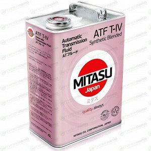 Масло трансмиссионное Mitasu ATF T-IV, полусинтетическое, для АКПП Toyota, 4л, арт. MJ-324/4