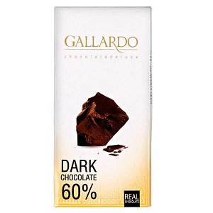 Шоколад GALLARDO DARK 60% 80 г