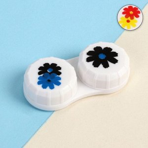 Контейнер для контактных линз «Цветочки», цвет МИКС