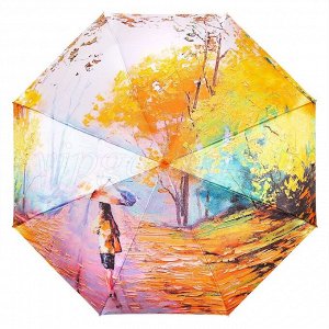 Зонт женский A690 Universal 3 сл с/а 8 спиц сатин painting