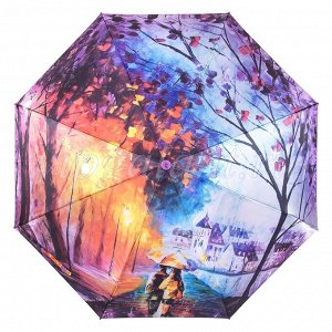 Зонт женский A690 Universal 3 сл с/а 8 спиц сатин painting