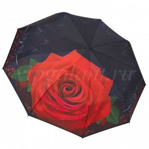Зонт женский 2737 Diniya 3 сл с/а 9 спиц полиэстер роза
