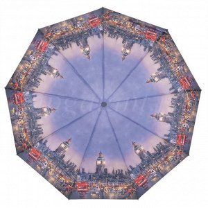 Зонт женский 995K RAINDROPS 3 сл с/а 9 спиц полиэстер города