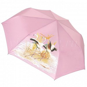 Зонт женский 23872 RAINDROPS 3 сл с/а 8 спиц flamingo
