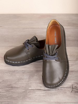 Топсайдеры/ Женские мега комфортые туфли из натуральной кожи (50114-42)