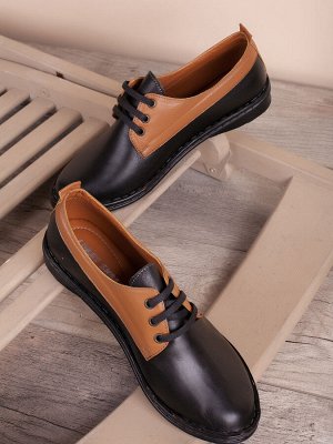 Топсайдеры/ Женские мега комфортые туфли из натуральной кожи (0555-01-04)