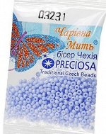 Бисер Чехия Preciosa 03231 , 5 гр бледно-васильковый чешский бисер