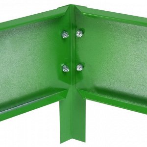 Клумба оцинкованная, 2 яруса, d = 60–80 см, h = 30 см, ярко-зелёная, Greengo