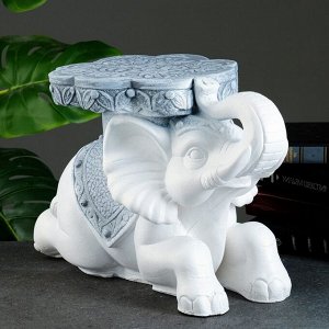 Фигура - подставка "Слон лежа" антик, 26х42х22см