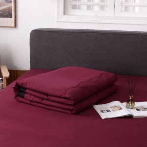 Viva home textile Комплект постельного белья Однотонный Сатин с Одеялом (простынь на резинке) FBR016