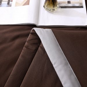 Комплект постельного белья Однотонный Сатин с Одеялом FB017