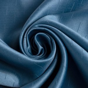 Штора портьерная Этель "Штрихи" цвет синий, на люверсах 270х300 см, 100% п/э