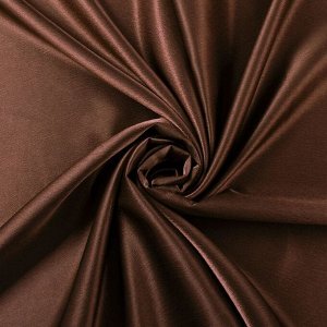 Штора портьерная &quot;Этель&quot; ширина 135 см, высота 250 см, цвет шоколадный, глянцевая