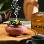 Курильница для благовоний, подставка для конусов TAKE IT EASY «Чароит», 9.5x7 см, керамика, сиреневая