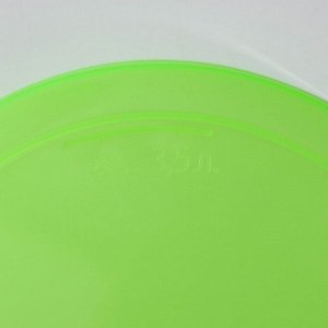 Альтернатива Горшок для орхидей с поддоном, 3,5 л, цвет прозрачно-зелёный