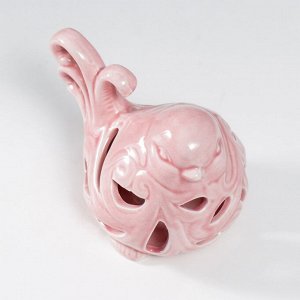 Фигурка керамика «Воробушек с узорами на крыльях и хвосте», 8.2x7.8x12 см, МИКС