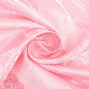 Witerra Штора для кухни Жаксатин 135х180 см, светло-розовый, пэ
