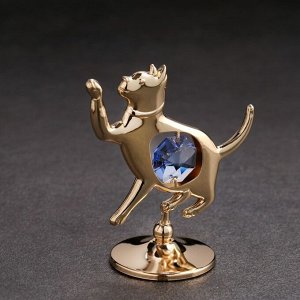Сувенир "Кошка" с кристаллами