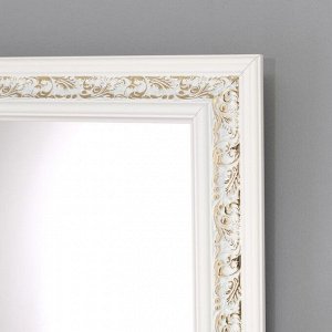 Зеркало настенное, прямоугольное,  белое  38,8х68,8х2,8 см