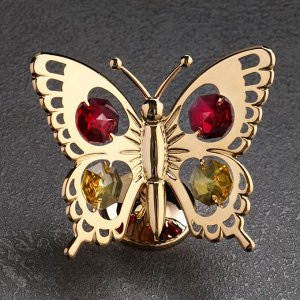 СИМА-ЛЕНД Сувенир «Бабочка цв.»,с кристаллами