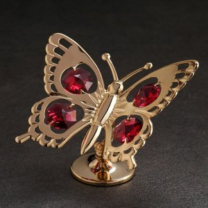 СИМА-ЛЕНД Сувенир «Бабочка крас.»,с кристаллами