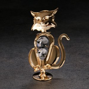 Сувенир "Кот" с кристаллами
