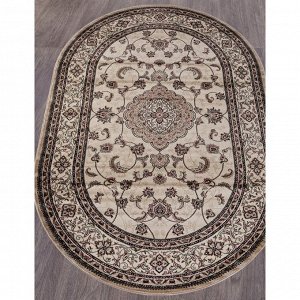 Ковёр овальный Colizey d389, размер 60x110 см, цвет beige