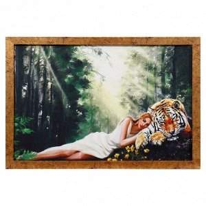 Гобеленовая картина "Сон" 44*64 см рамка микс