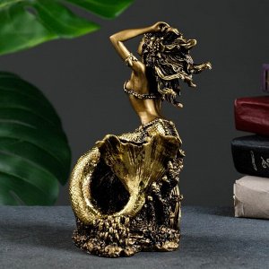Фигура "Русалка" золото 21 см