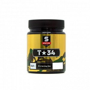 Предтренировочный комплекс SportLine Nutrition T-34, адреналин, спортивное питание, 240 г