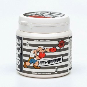 Предтренировочный комплекс POPEYE Pre-Workout , клубника-лайм, спортивное питание, 250 г