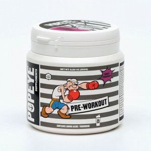 Предтренировочный комплекс POPEYE Pre-Workout , гранат-клюква, спортивное питание, 250 г