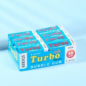 Жевательная резинка Turbo, со вкусом дыни с наклейкой, 14 г