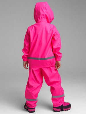 Куртка из полимерного материала для девочек (дождевик)