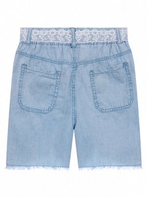Шорты текстильные джинсовые для девочек