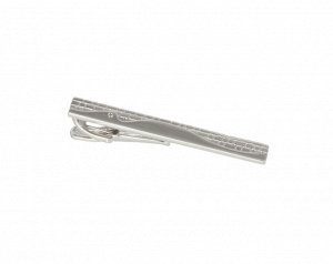 Серебряный зажим для галстука с бриллиантом