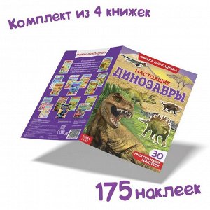 Наклейки многоразовые набор «Для мальчиков», 4 шт.