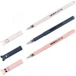 Ручка гелевая стираемая MESHU &quot;Cutes&quot;, синяя, 0,5мм, софтач, корпус ассорти