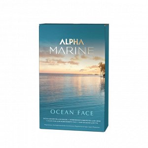 Набор Ocean Face ALPHA MARINE (шампунь 250 + сыворотка для лица + флюид для кожи вокруг глаз + бальзам для губ)