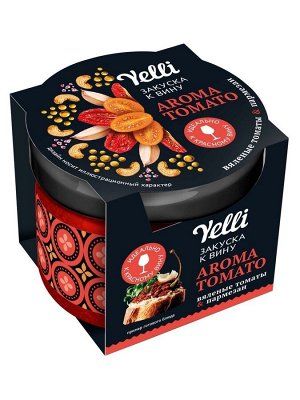 Закуска к вину "Yelli " AROMA TOMATO (вяленые томаты/пармезан) 100г с/б (1х6) (#24) Россия(шк 6391)