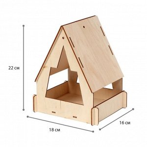 Кормушка для птиц «Юрта», 22 * 17 * 17 см
