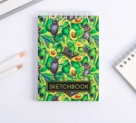 Скетчбук avocado А6, 80 листов