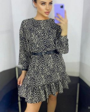 Платье 7007 "Леопард + Горошек Ремень" №5