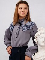 Блузка Соль&amp;Перец длинный рукав с воротником