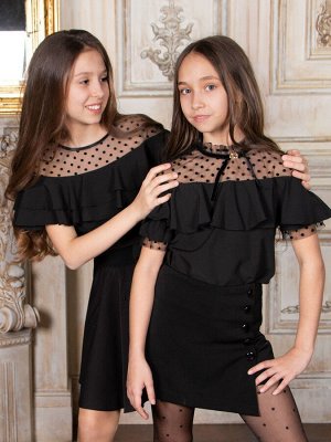 Блузка для девочки короткий рукав